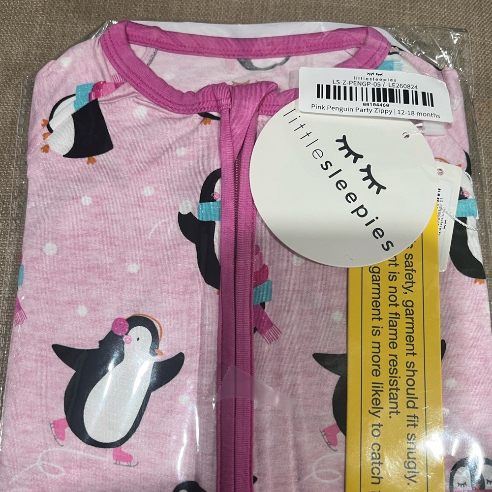 Little Sleepies Pink Penguin Pajama Set